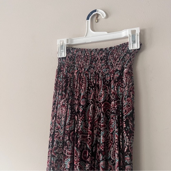 Mossimo Floral Paisley Flared Leg Pants Size XS Boho Hippie - Picture 3 of 8